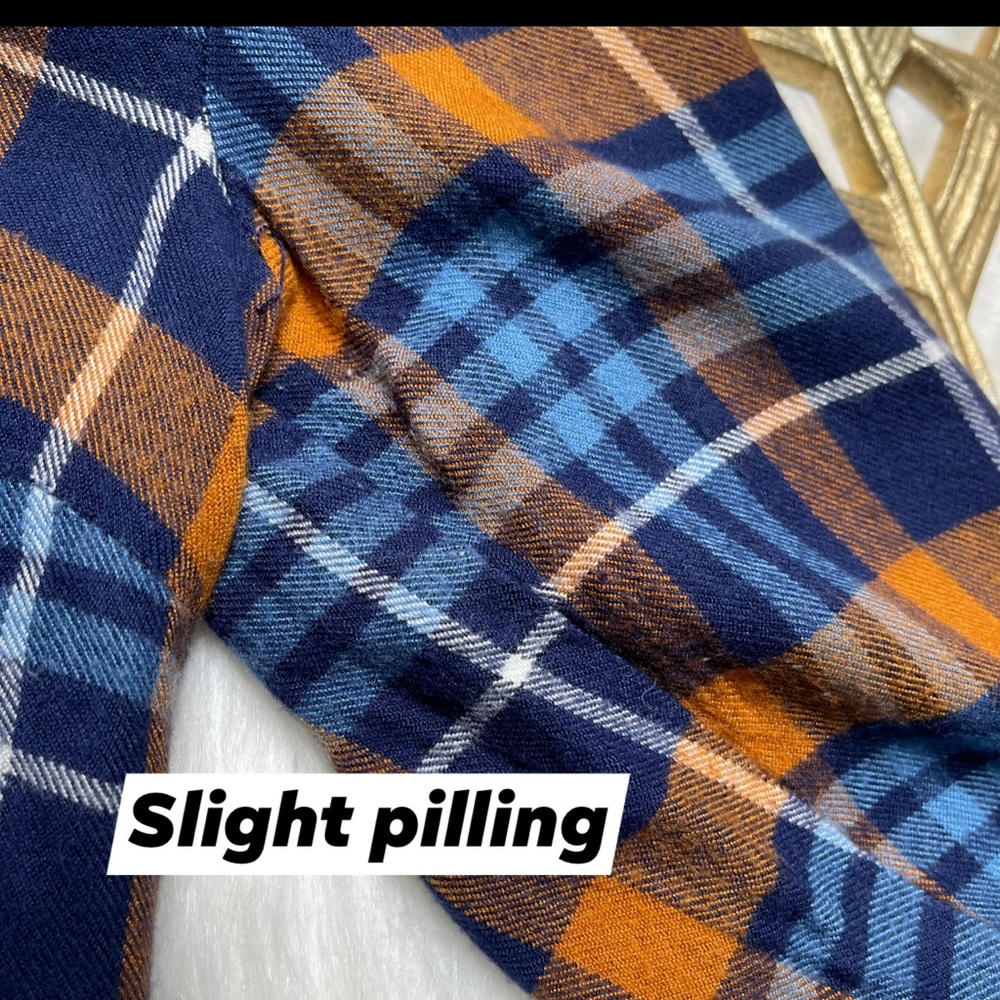 Matilda Jane General Store Plaid Tunic Blue Orange - Picture 10 of 12